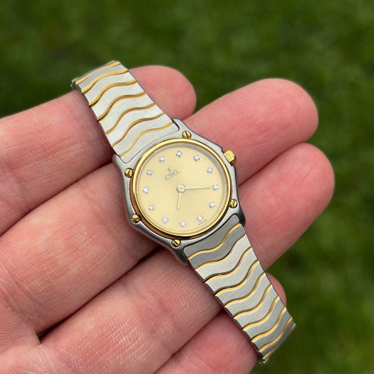 Ebel Classic Wave Lady 23mm Ref: 166901 Quartz Steel / Gold 2000er