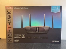 NETGEAR Nighthawk AX5400 Dual-Band Wi-Fi 6 Router  (RAX50) (AX6) AX6 Nighthawk