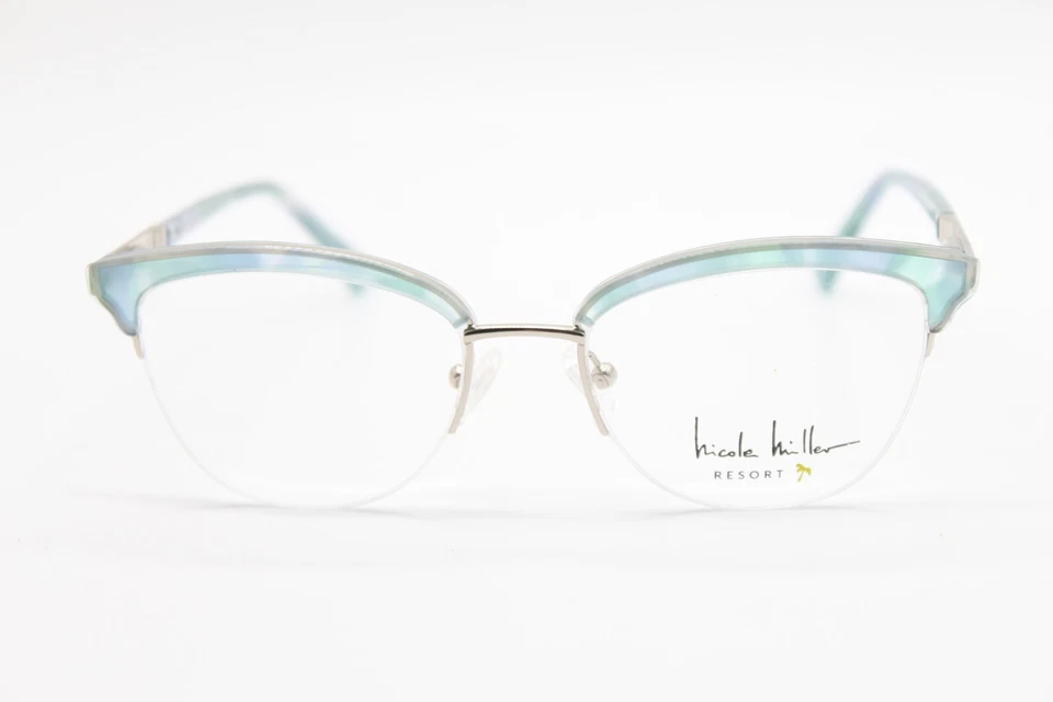 NUEVAS GAFAS NICOLE MILLER MALLORCA C03 ORO AZUL AUTÉNTICAS 51-18 Foto 2 de 4