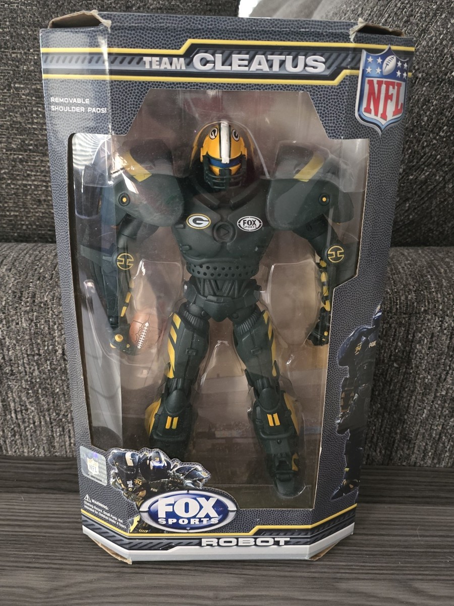 NFL Fox Sports Team Cleatus Robot Green Bay Packers Action Figure