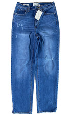 Universal Thread 4R 4 Regular High-Rise 90s Straight Jeans Medium Wash Women