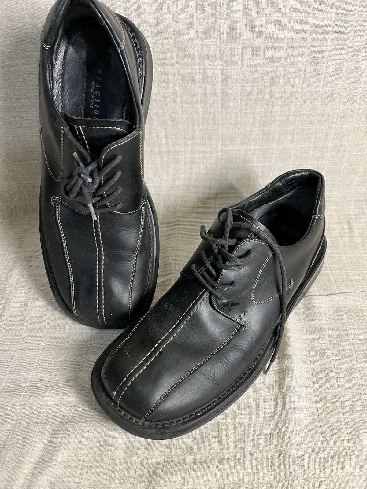 SAOLA Oxford Kenneth Cole Reaction nere con lacci in pelle da uomo taglia 9 5 da uomo