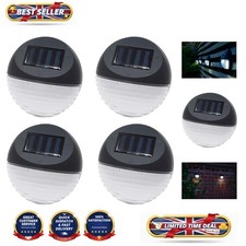 Set of 4 Decorative Solar Garden Fence Post Lights - Eco-Friendly Design