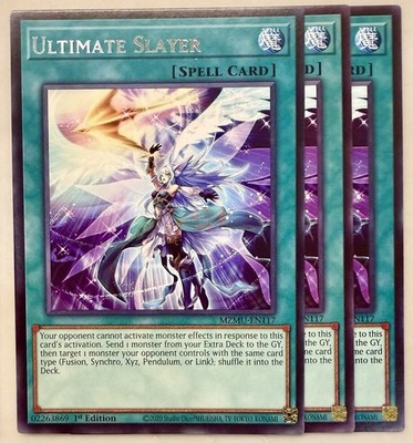 Yugioh! 3x Ultimate Slayer MZMU-EN117 Rare 1st Ed NM