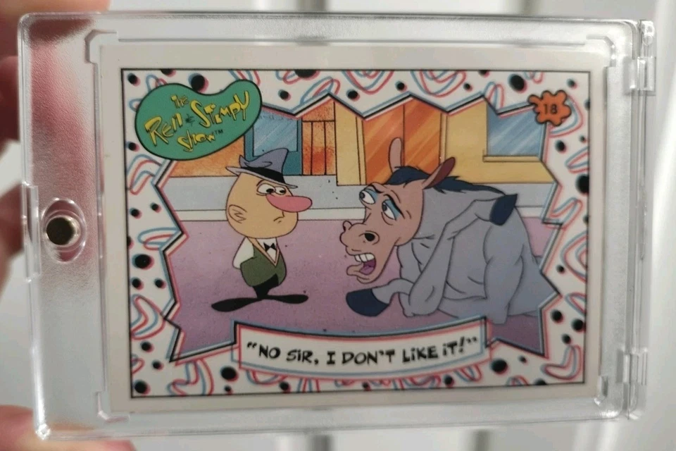 "NO SIR I DON'T LIKE IT" 93 TOPPS/The REN & STIMPY Show #18 RARE PERFECT MINT 10 - Image 2 of 4