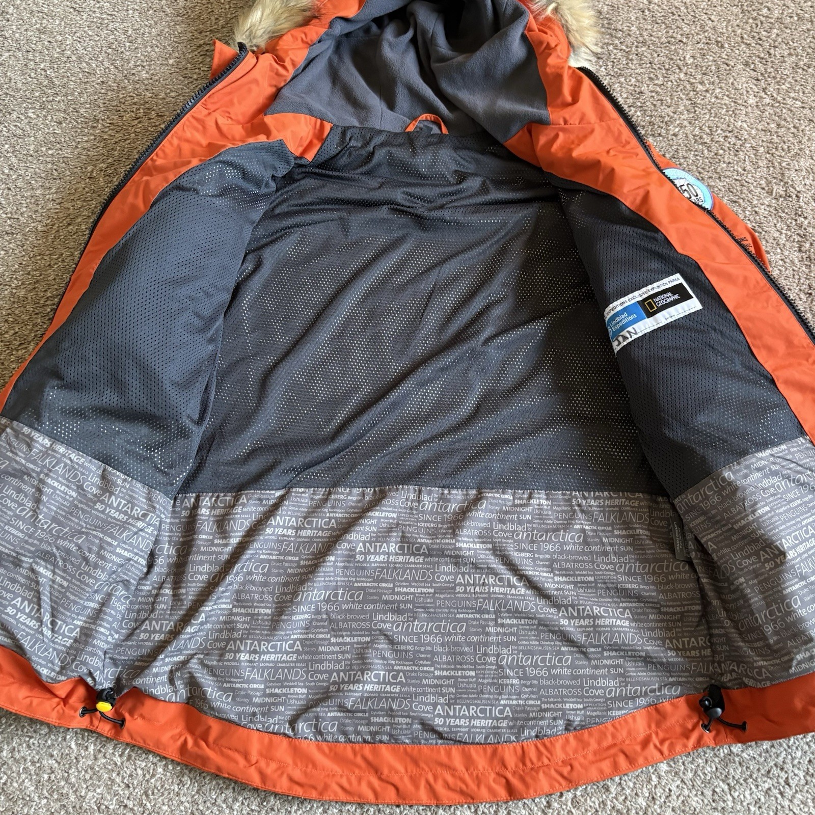 Lindblad Expedition National Geographic Antarctica 50th Anniversary Men M Jacket image 5
