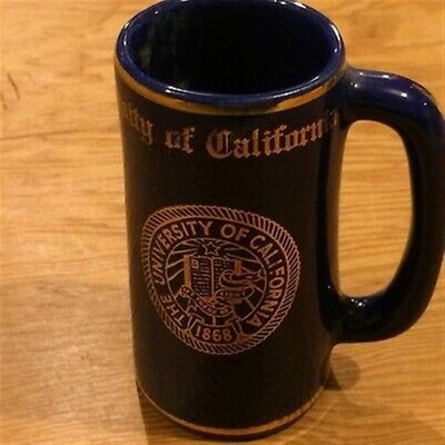 Vintage W.C. Bunting pottery stein University of California Let There Be Light