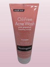 NEUTROGENA OIL FREE ACNE WASH PINK GRAPEFRUIT FOAMING SCRUB 6.7 OZ NWOB