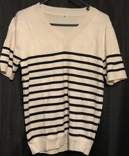 Women's Short Sleeve Sweater Top Size M Medium New