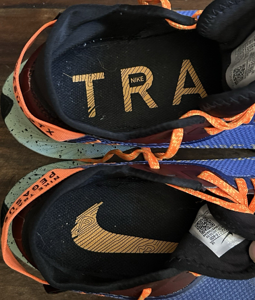 Nike Pegasus Trail 2 Gore-Tex Running Shoes CU2016-600 Men’s Sz 12.5 Nike Pegasus Trail 2 Gore-Tex Running Shoes Blue/Orange  main image 2