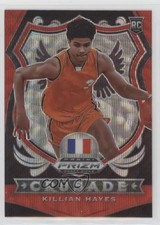 2020-21 Panini Prizm Draft Picks Crusade Ruby Wave Prizm Killian Hayes #92 1n0