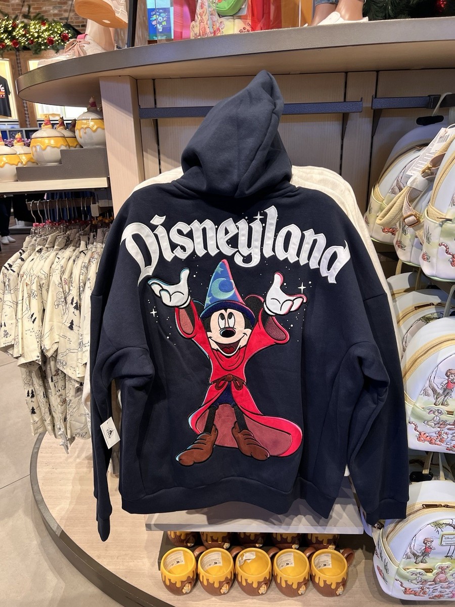 xs - xxl) Disneyland 2025 Blue Sorcerer Mickey Mouse Zip-Up Hoodie