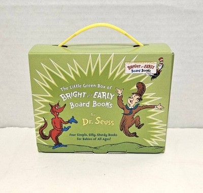 Little Green Box of Bright and Early Board Books by Dr. Seuss 2019 VGC