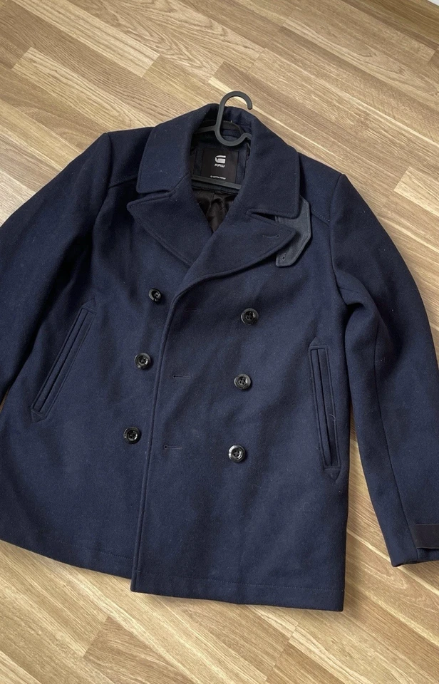 G STAR Men’s Traction Wool Navy Peacoat Size L - Image 3 of 4