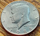 1988 P Kennedy Half Dollar