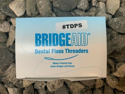 Bridge Aid Dental Floss Threaders 100 Packs of 10 (1000 total)