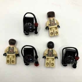 Authentic Lego Ghostbusters Lot Of 3 Figure With Proton Pack