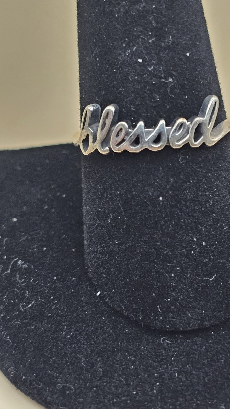 James Avery, Blessed Ring, Cursive Ring, 925 Ster… - image 1