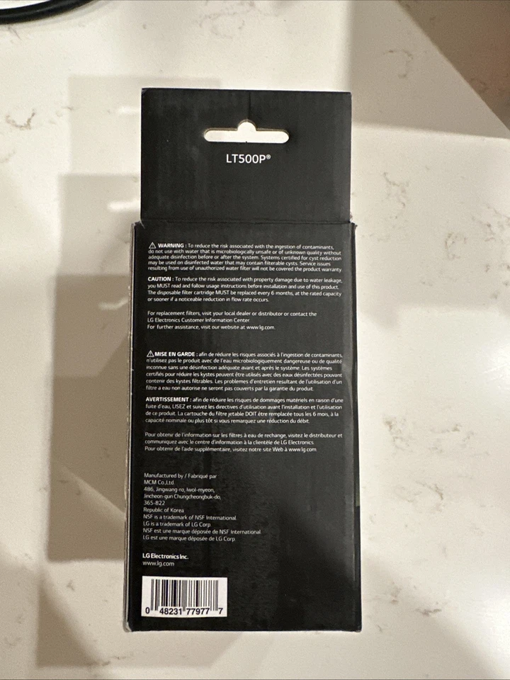 LG LT500P/PC/PCS 6 Month 500 Gallon Capacity Replacement Fridge Water Filter! - Image 3 of 4