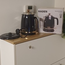 Haden Salcombe 1.7L Electric Kettle Stainless Steel, Black Copper