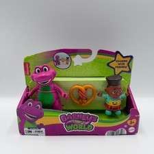 Fisher Price Barney's World Barney and David Toy Set Mattel NEW Sealed