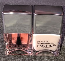Nails Inc 45 Second Top Coat Retinol Base Glow Base Coat Set Brand New