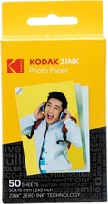 KODAK Carta Fotografica Autoadesiva 2x3 Zink 50 Compatibile con Printomatic