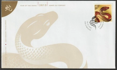 Canada #2599, Lunar New Year of the Snake, Official First Day Cover, FDC 2013