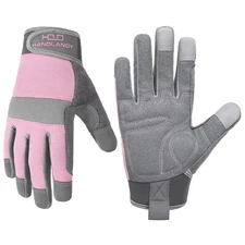 HANDLANDY Women Safety Work Gloves Utility Touch Screen Working Grip Glove