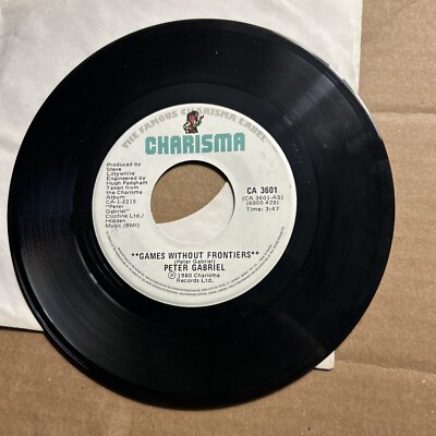 Peter Gabriel games without frontiers/lead a normal life 1980 charisma record 45