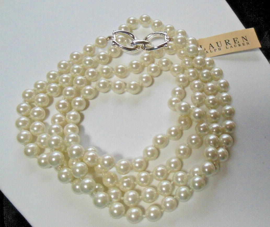 Ralph lauren pearl sale necklace