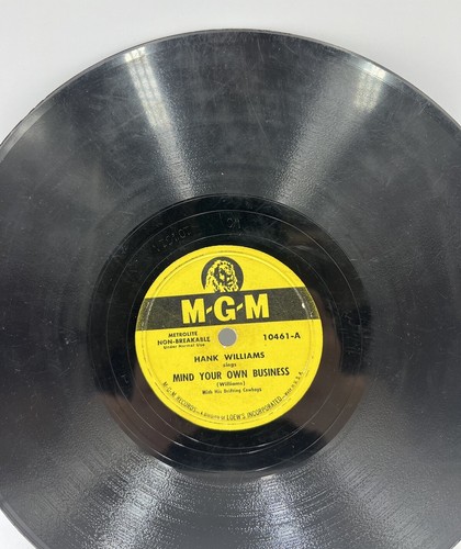 1949 Hank Williams 78RPM Mind Your Own Business/There'll Be No Tear Drops #10461 - Bild 2 von 15