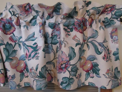 Elegant JC Penney Floral Blouson Valance 90”X 18” Belle Meade 68% Rayon USA HV 4 - Picture 2 of 14