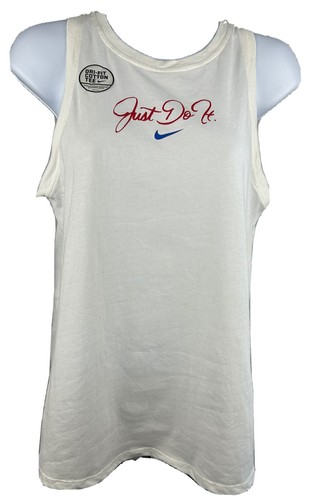 NWT Nike DRI-FIT Women’s Just Do It Training Tank Top White Sz M
