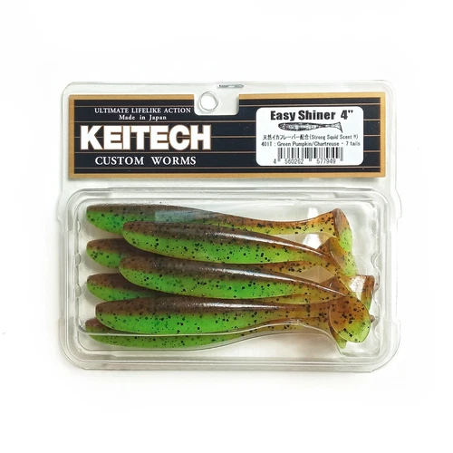 KEITECH EASY SHINER Soft Plastic Bait Jig Swimbait Lure Rockfish Finesse #401T