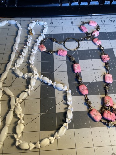 Four Artesian necklaces – mixed media. 43B-485K - Picture 3 of 5