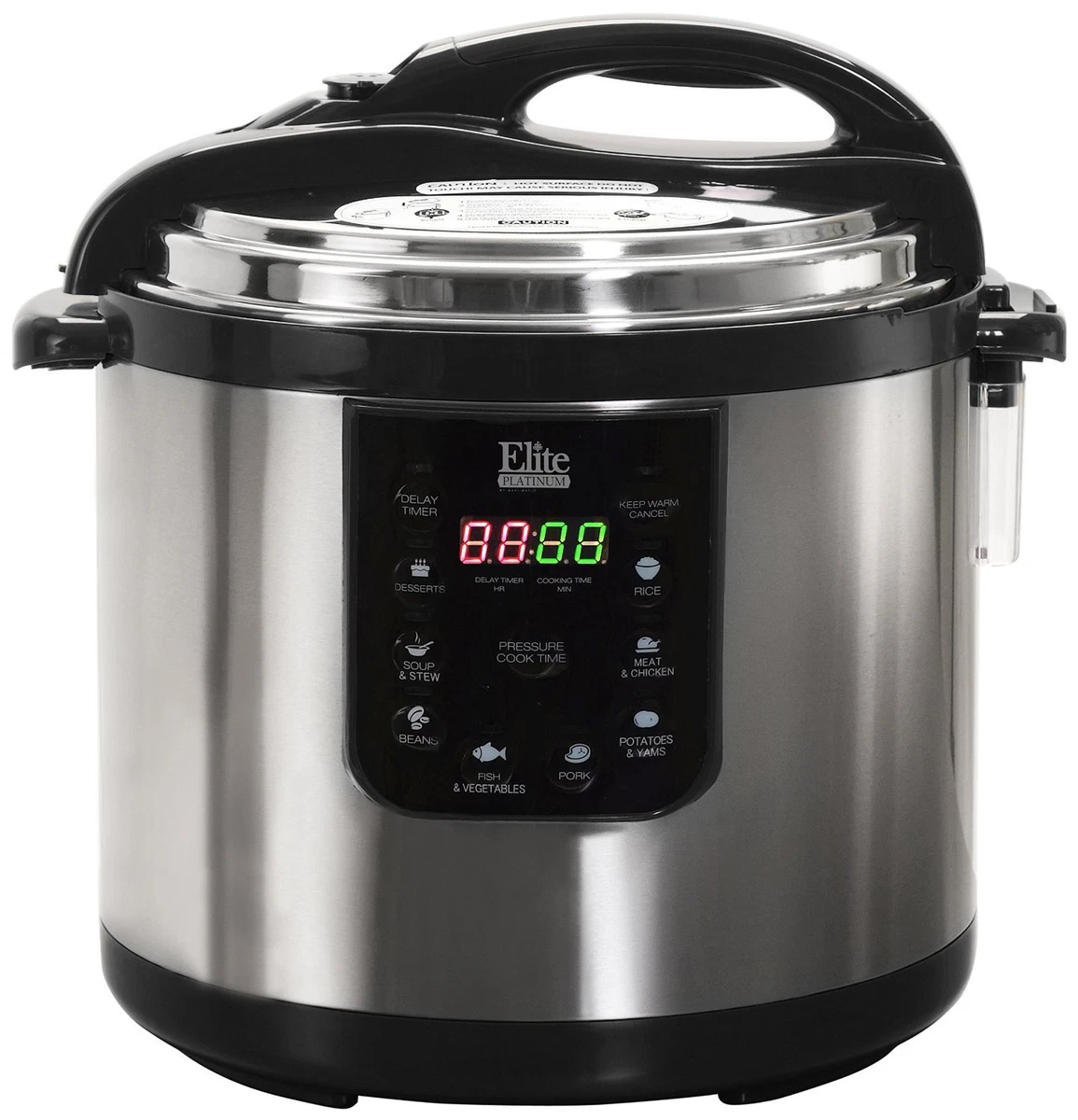 Elite Platinum Electric Pressure Cooker, 10 quart, Stainless