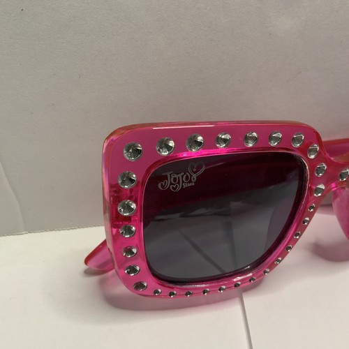 Jojo Siwa Sonnenbrille eckig rosa mit Kunstschmuck extra Paar tropfenförmige Schirme - Bild 6 von 9