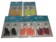Catfish Charlie Dip Bait Worms Variety Pack 5 Piece 12 Pks Red Ora Blk Yel Chart