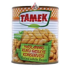 Tamek - Boiled White Beans (Haslanmis Kuru Fasulye Konservesi) - 800 gm