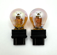 2x- 3457a Amber Chrome Signal Lamps