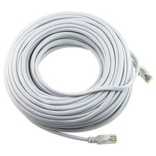 2x 100FT CAT5e Cable Ethernet Lan Network CAT5 RJ45 Patch Cord Internet White