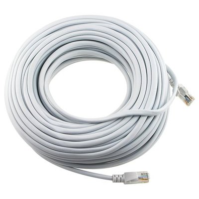 2x 100FT CAT5e Cable Ethernet Lan Network CAT5 RJ45 Patch Cord Internet White  