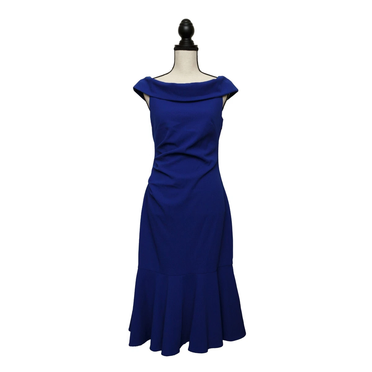 blue pvc dress Smart Casual Tailored Off Shoulder Top Blue main image 0