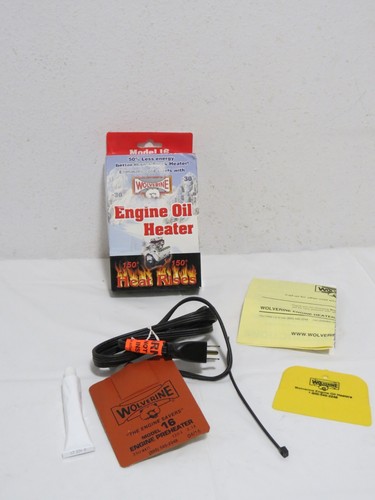 Wolverine Model 16 Engine Oil Pan Heater 265W 120V 3.75" x 4.25" Made USA
