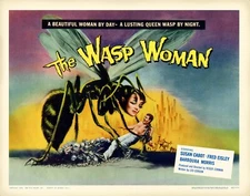 THE WASP WOMAN (1959) half sheet 22"x28" cult sci-fi/horror movie poster!