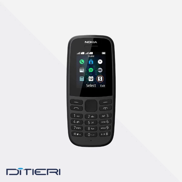 NOKIA 105 2G – CELLULARE CLASSICO DUAL SIM, TORCIA, RADIO FM – NERO - Immagine 3 di 4