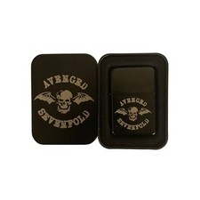 Avenged Sevenfold Engraved Lighter Black Mate with Case