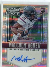 2015 Panini Prizm Draft Picks Malcolm Agnew AUTO AUTOGRAPH RC SOUTHERN ILLINOIS