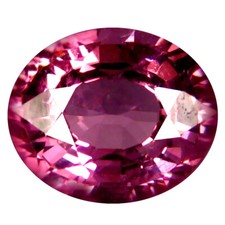 1.38 ct AAA Spectacular Oval Shape 7 x 6 mm Pinkish Red Rhodolite Garnet